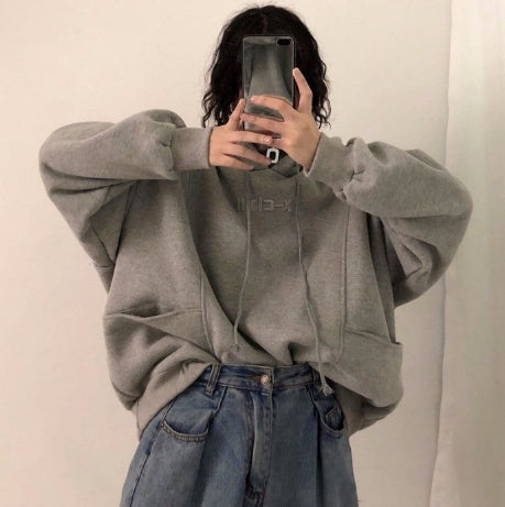 Oversized Cozy Womens Hoodie - Mid Length Fleece Winter