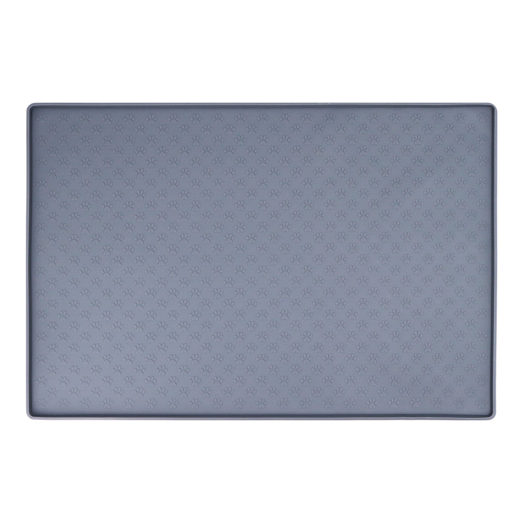 Dog Feeder Mat Non Slip With Raised Edges 15.5 x 23.5 Inches Fall 2025 Pet Essential Keeps Floors Clean