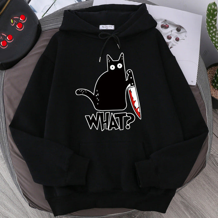 Oversized Men’s Hoodie - Graphic Pullover, Wool Lined Casual
