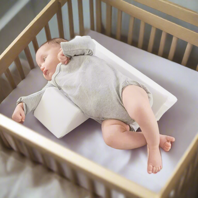 Adjustable Anti-Roll Baby Pillow - Ergonomic Side Sleep Positioner for Newborns