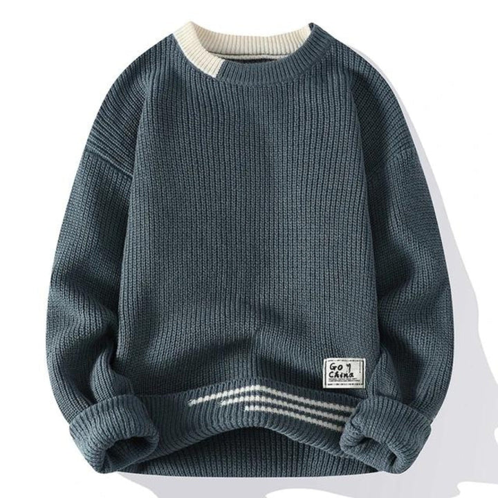 Soft Mens Crewneck Sweater - Relaxed Knit, Warm Casual