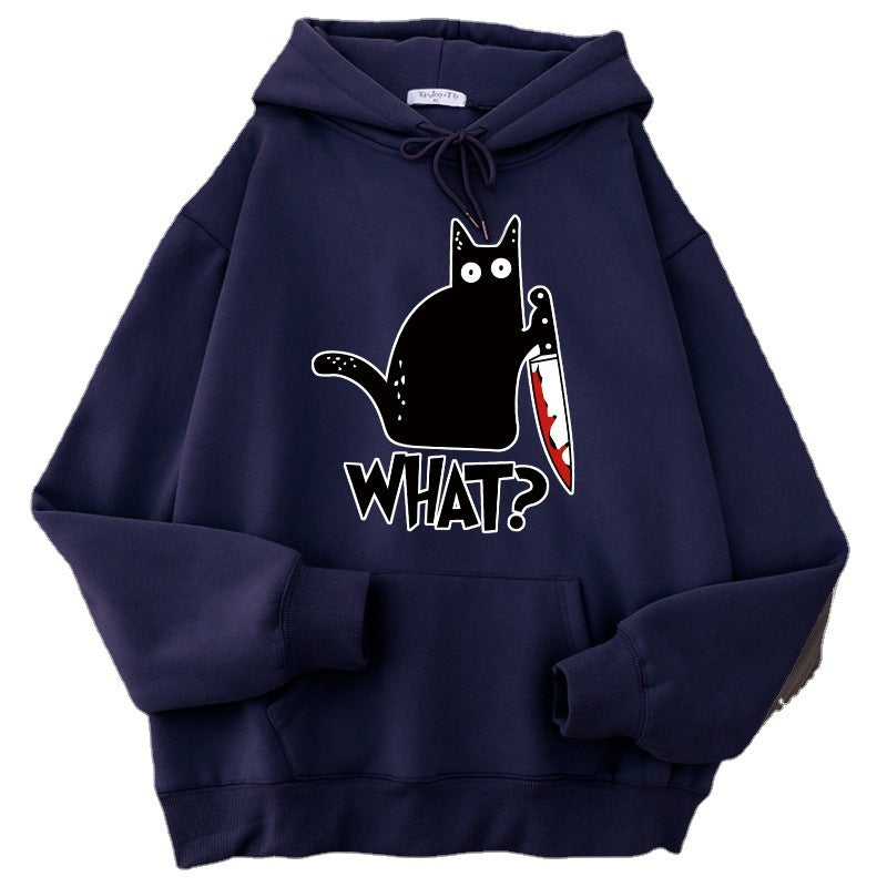 Oversized Men’s Hoodie - Graphic Pullover, Wool Lined Casual