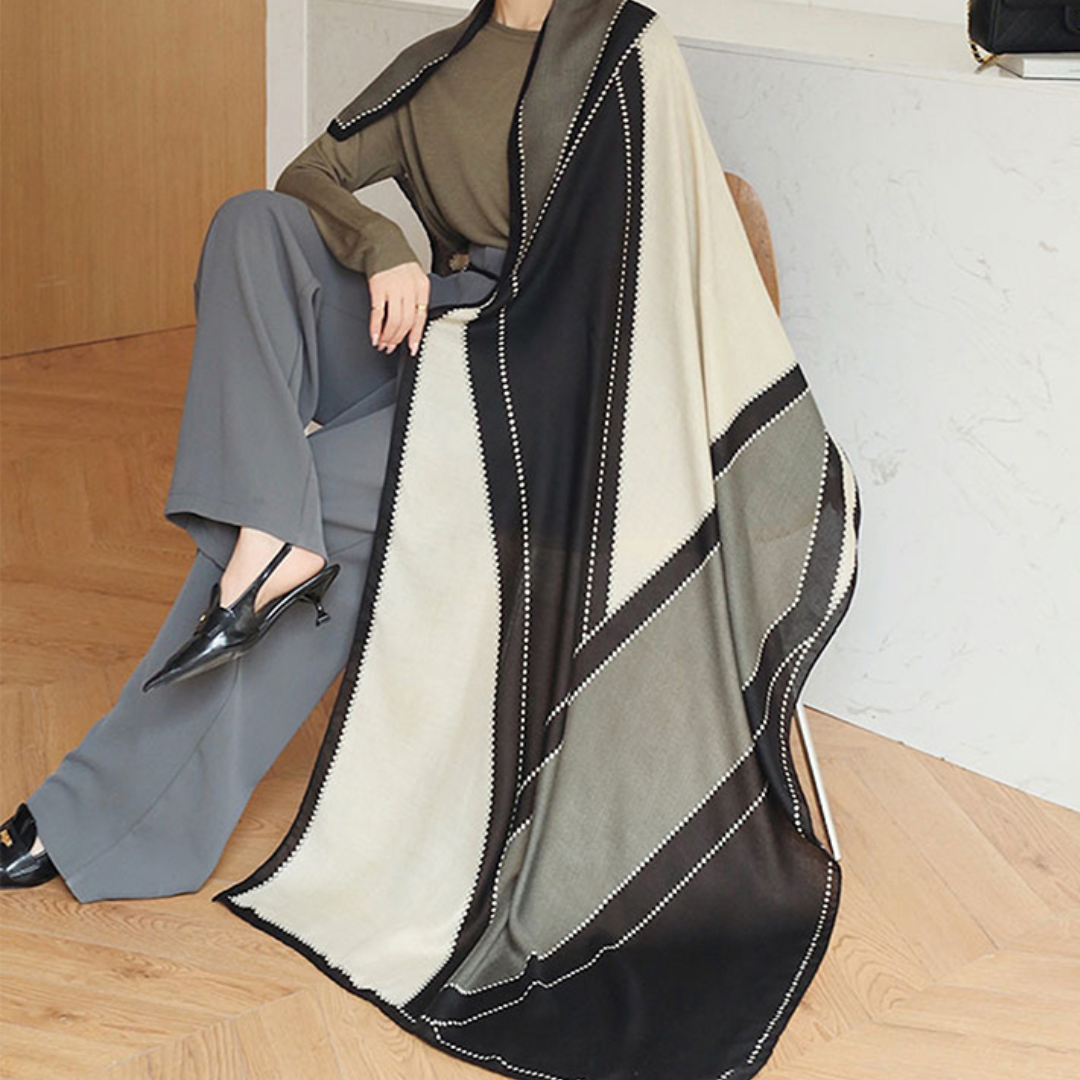 Lightweight Women’s Rectangular Shawl - Cotton Viscose City