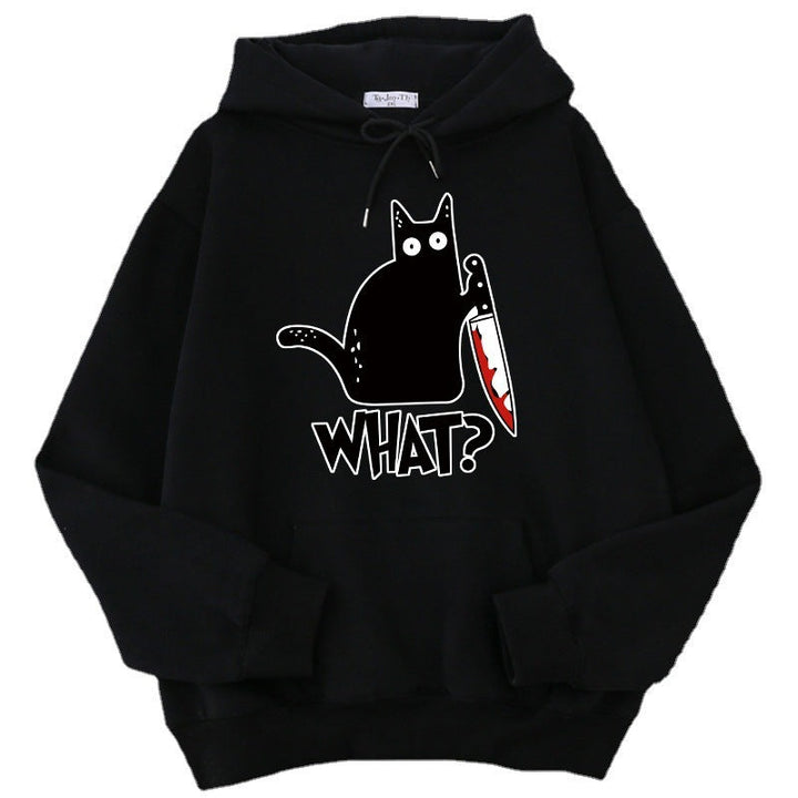Oversized Men’s Hoodie - Graphic Pullover, Wool Lined Casual