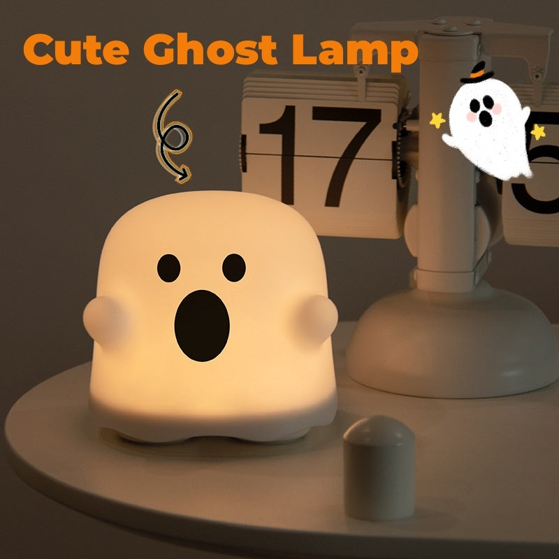 Silicone Night Light Touch Lamp Bedside Cute Halloween