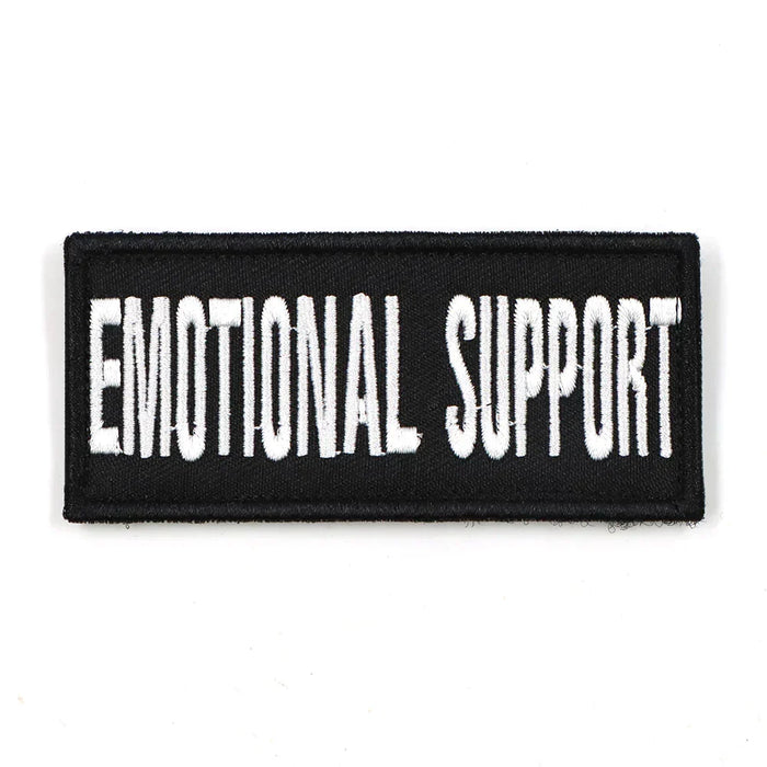 Emotional Support Patch For Harness Black Hook And Loop Back Quick Attach Dog Accessory Fall 2025 Gift