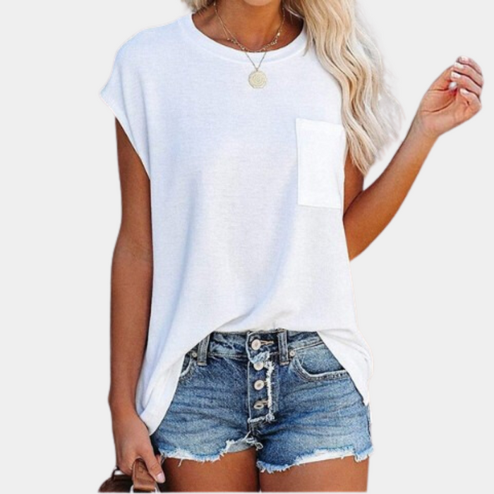 Breathable women’s casual t-shirt – relaxed fit, soft material, ideal for spring and summer