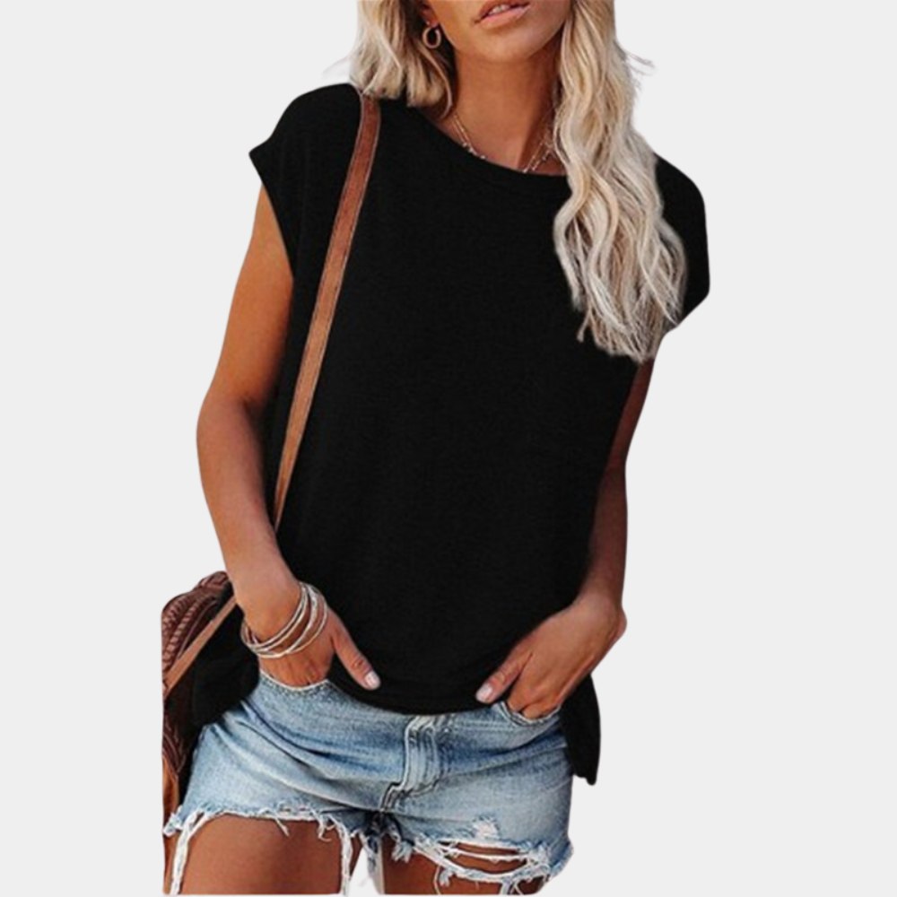 Breathable women’s casual t-shirt – relaxed fit, soft material, ideal for spring and summer