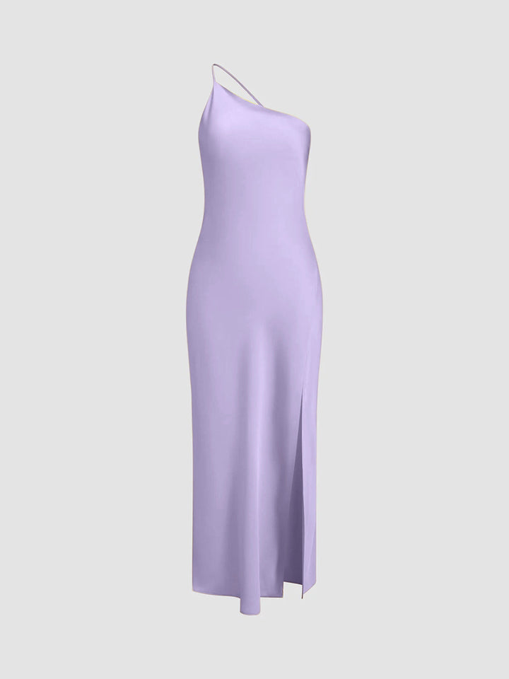 Elegant Backless Satin Floral Maxi Dress for Women with Open Shoulders and Long Skirt, Perfect for Special Occasions