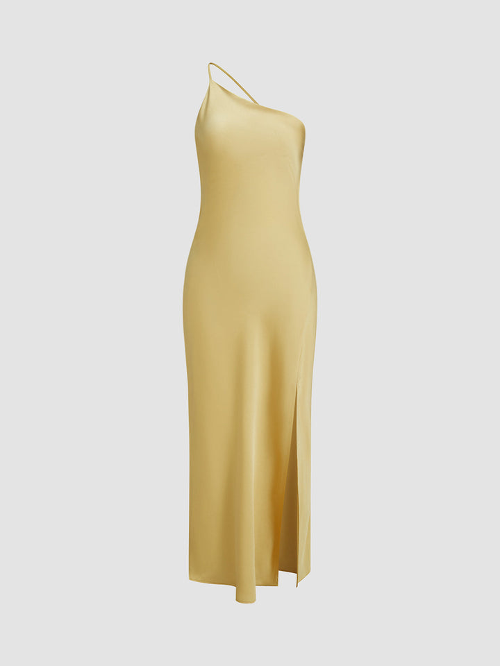 Elegant Backless Satin Floral Maxi Dress for Women with Open Shoulders and Long Skirt, Perfect for Special Occasions