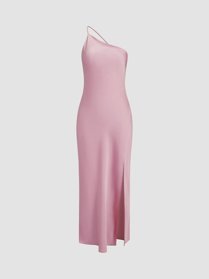 Elegant Backless Satin Floral Maxi Dress for Women with Open Shoulders and Long Skirt, Perfect for Special Occasions