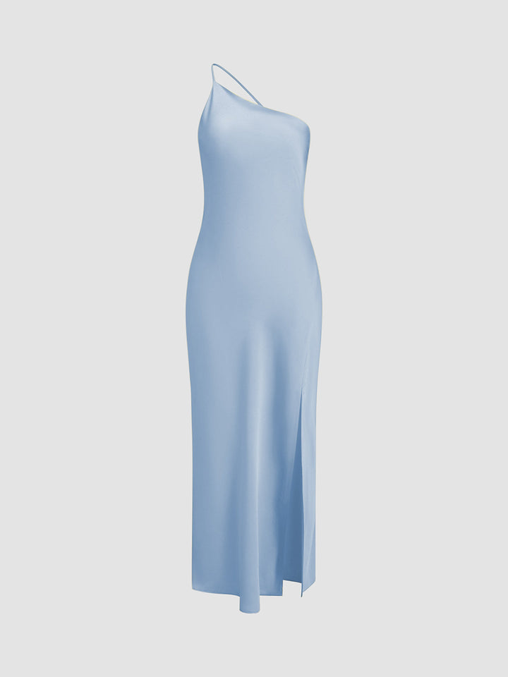 Elegant Backless Black Maxi Dress for Women, Open Shoulders Satin Long Dress for Special Occasions