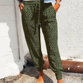 Comfortable women's wide-leg Pants – leopard print design, high-quality fabric, for casual and evening events