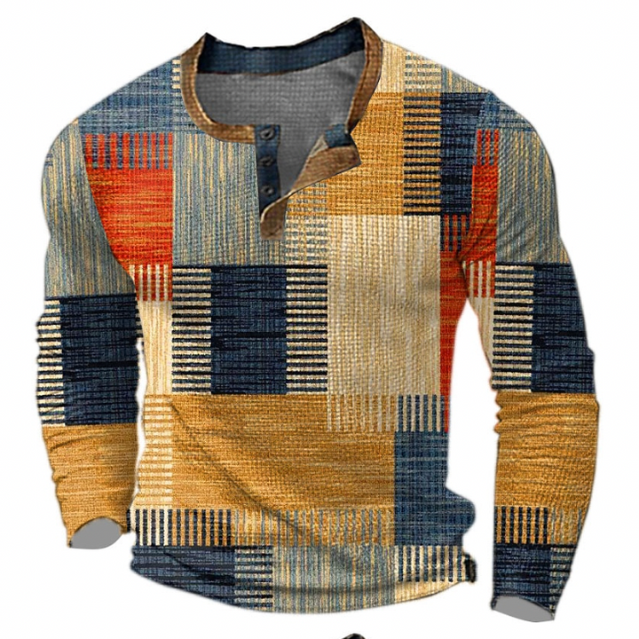 Patterned Pullover for Men - Stylish Comfort Sweater for Casual Wear, Versatile Design for Everyday Outfits