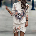 Elegant Long Sleeve Women's Dress in Breathable Fabric for Summer and Formal Events, Flattering Fit Available in XS-XL