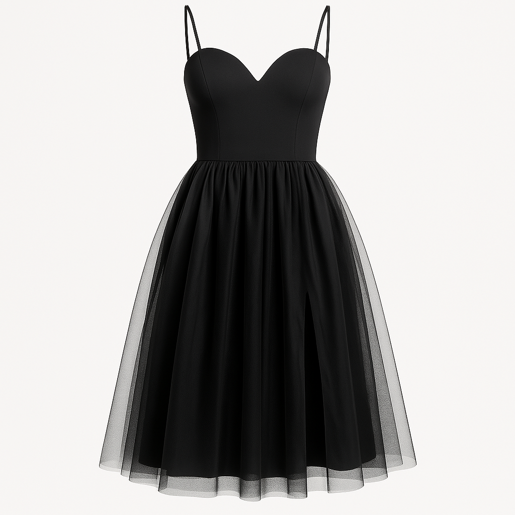 Mesh Spaghetti Straps Sweetheart Prom Dress for Homecoming Party, Elegant Evening Gown