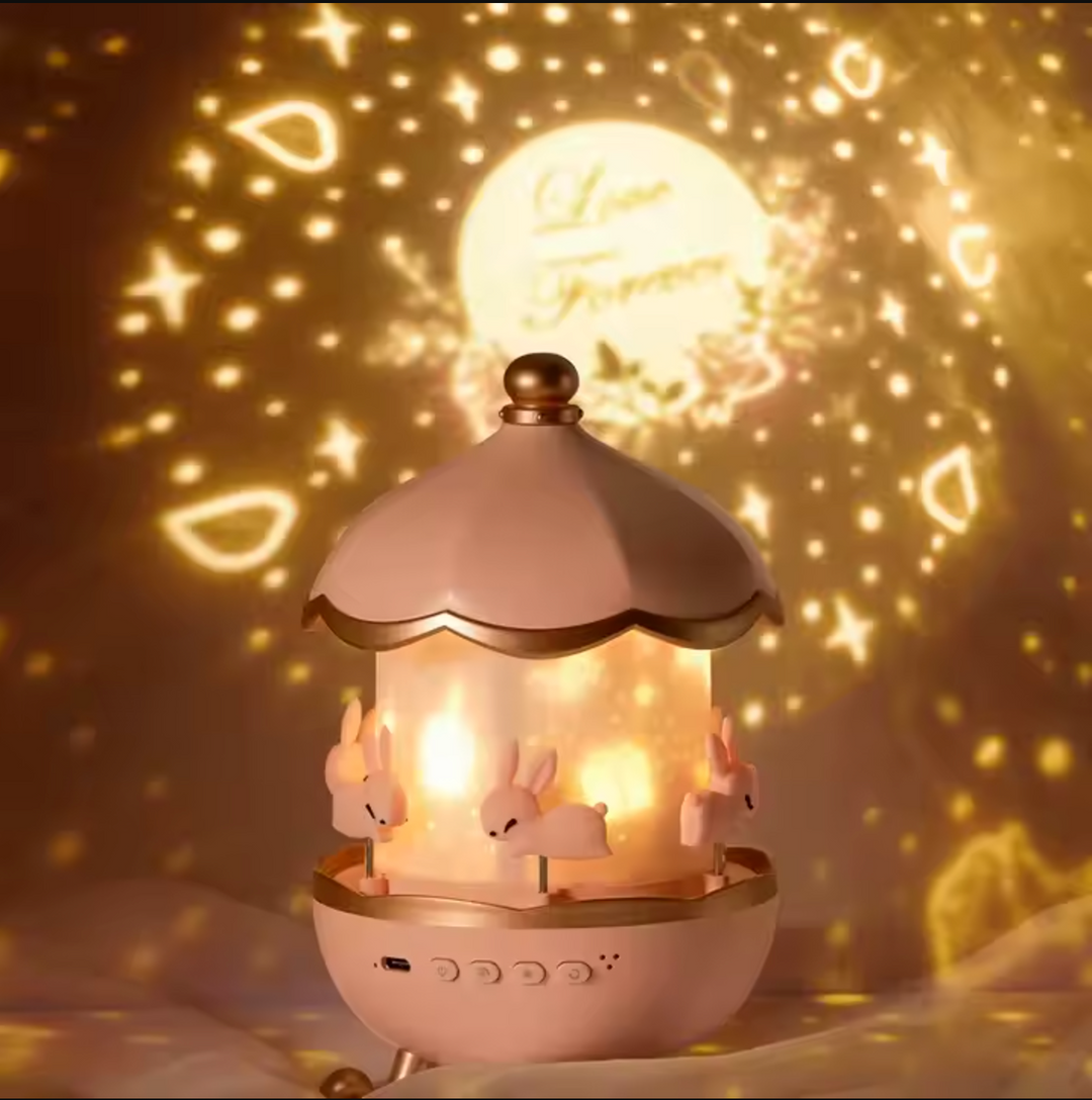 Upgraded Projector Night Light - 12 Themes, Bluetooth, Calming Glow for Kids