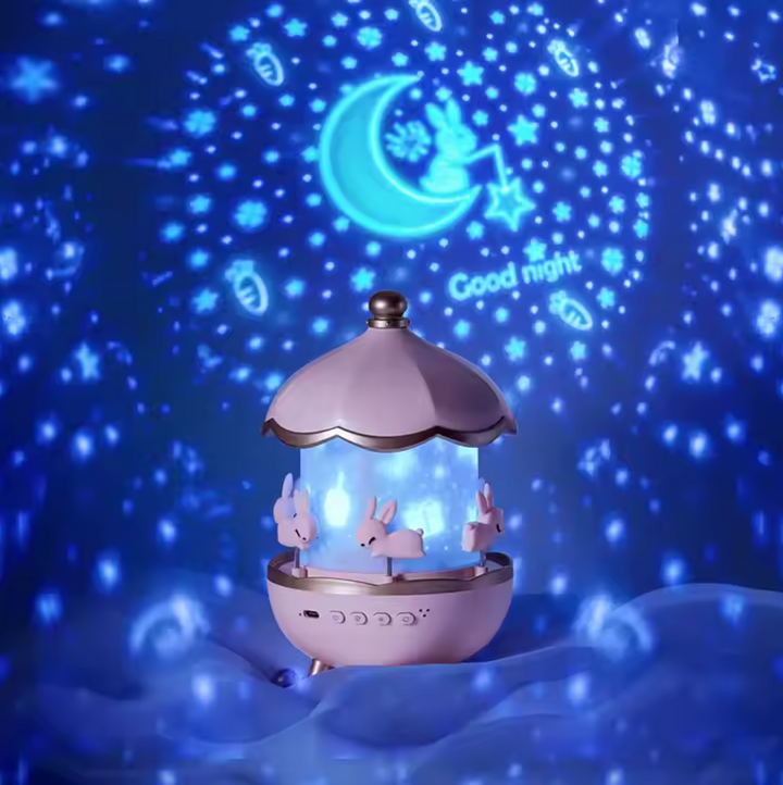 Upgraded Projector Night Light - 12 Themes, Bluetooth, Calming Glow for Kids