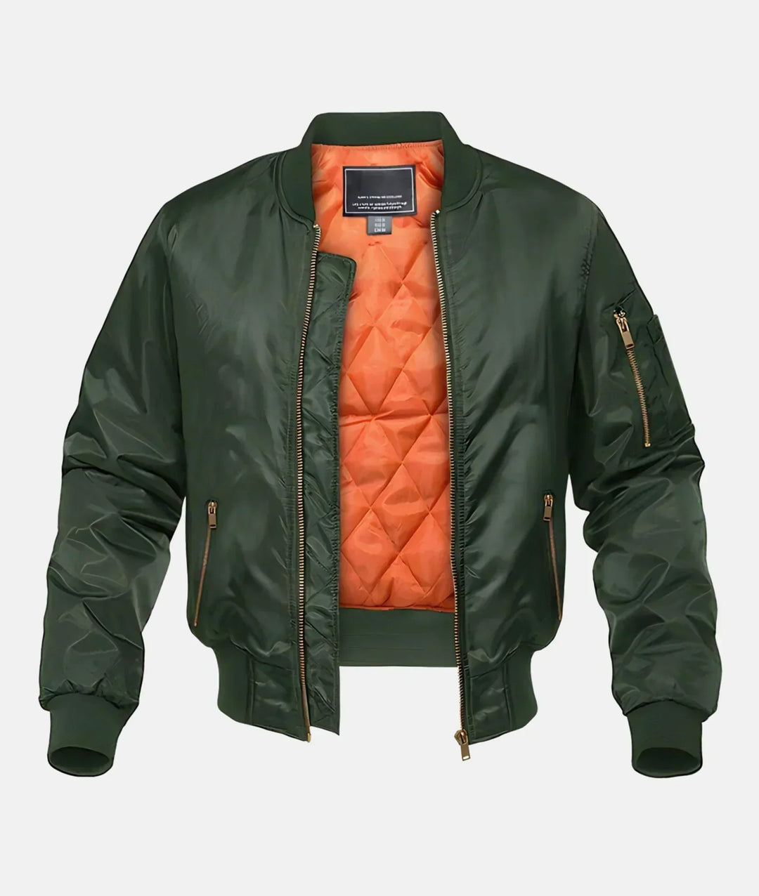Waterproof Mens Bomber Jacket - Pilot Style, Nylon, Winter