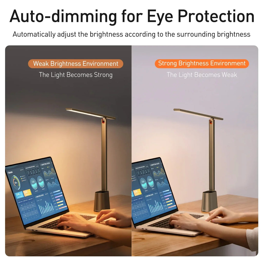 LED Desk Lamp Foldable Dimmable Eye Protection Study