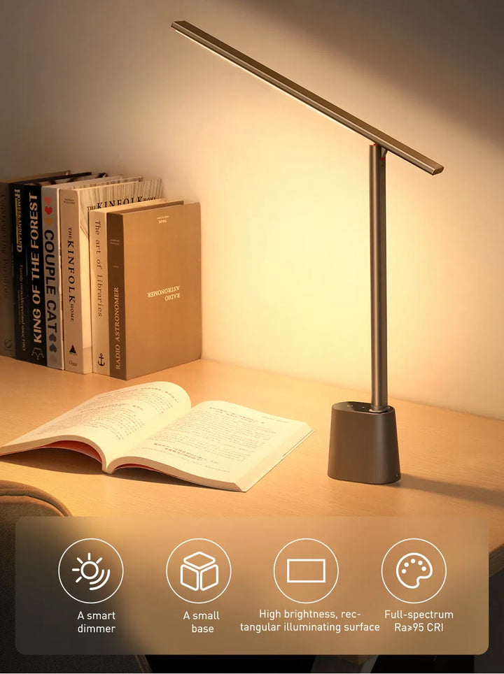 LED Desk Lamp Foldable Dimmable Eye Protection Study