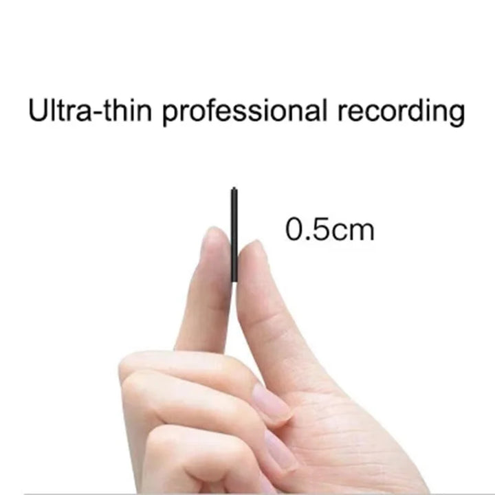 Voice Recorder Ultra Thin Mini Digital Dictaphone Compact