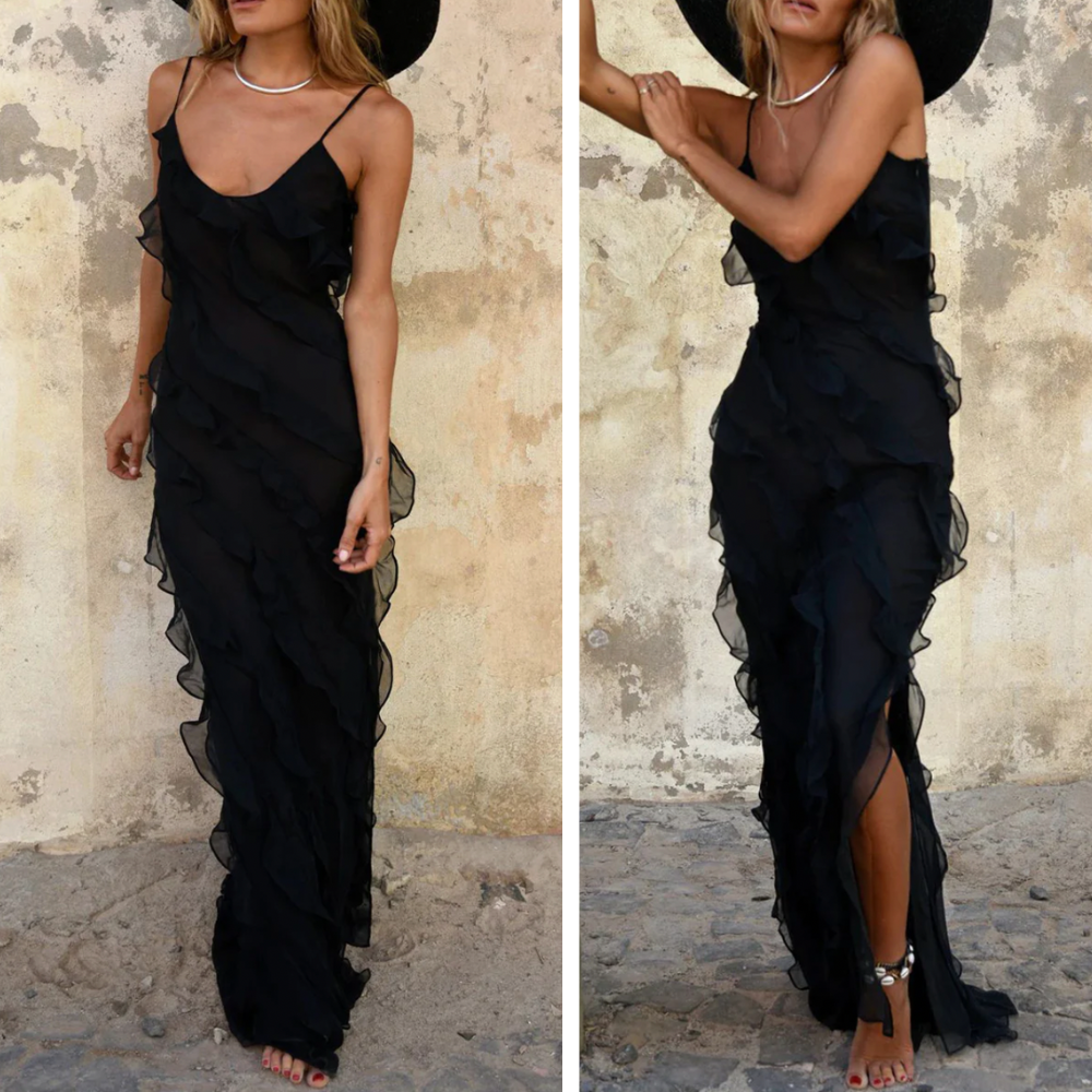 Elegant Maxi Dress for Women, Long Sleeve, Flattering Fit, Soft Fabric, Perfect for Casual and Formal Events