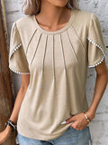 Lightweight & flattering women’s blouse – relaxed fit, cotton, for summer