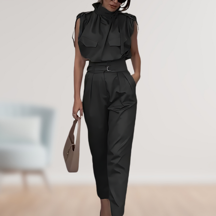 Lightweight &amp; fitted women’s two-piece suit set – modern design, for formal and casual occasions