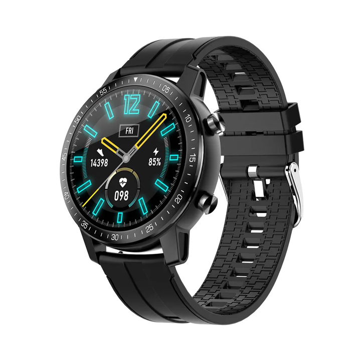 Round Fitness Smartwatch with Heart Rate, Steps &amp; Activity Tracking