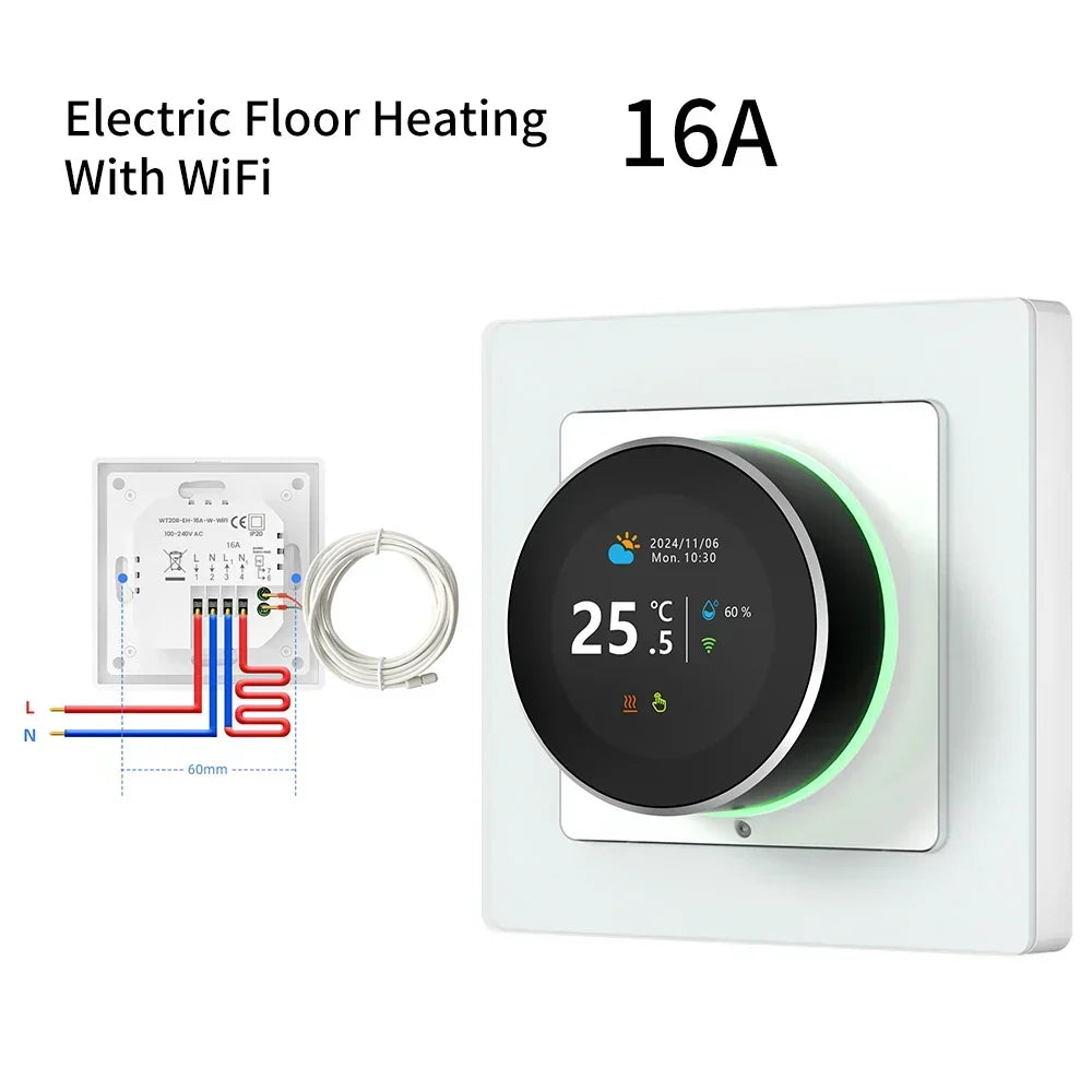 Smart Thermostat Knob WiFi Temperature Controller For Water And Gas Boilers Fall 2025 Energy Saving Gift