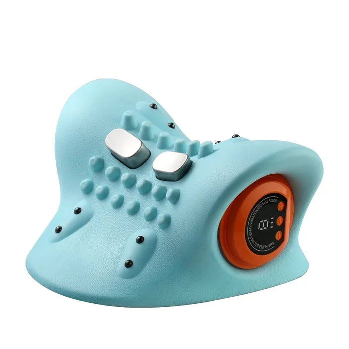 Electric Cervical Massager Neck Stretcher with Heating – Ergonomic Support Pillow