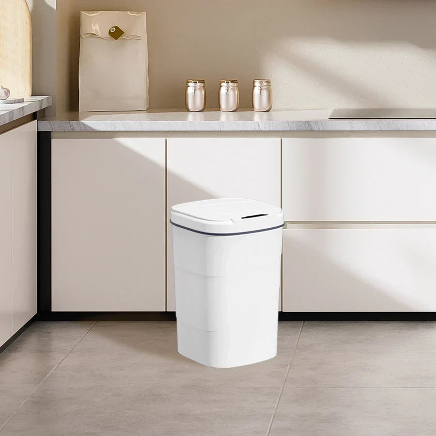 Touchless Sensor Trash Can Battery Powered Hygienic Home