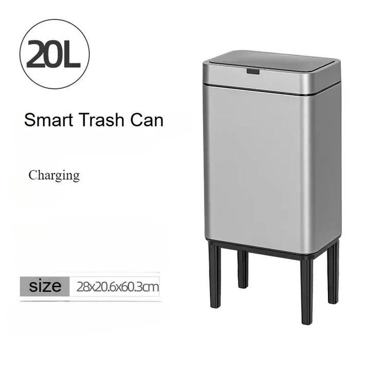 Smart Sensor Trash Can 20L Stainless Steel Waste Bin