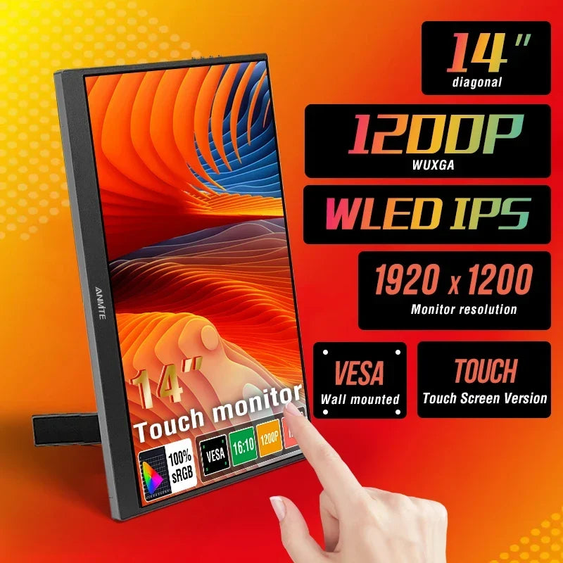 Portable Monitor 14.1 Inch Touch IPS HDR10 Second Screen