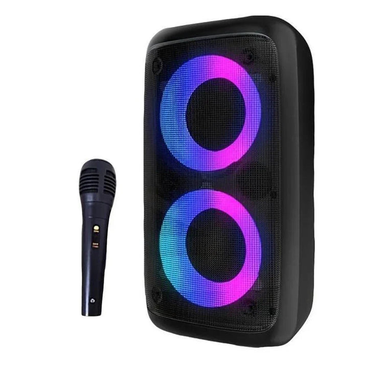 Karaoke Speaker Portable Bluetooth System With Microphone And LED Lights For Home Parties Fall 2025
