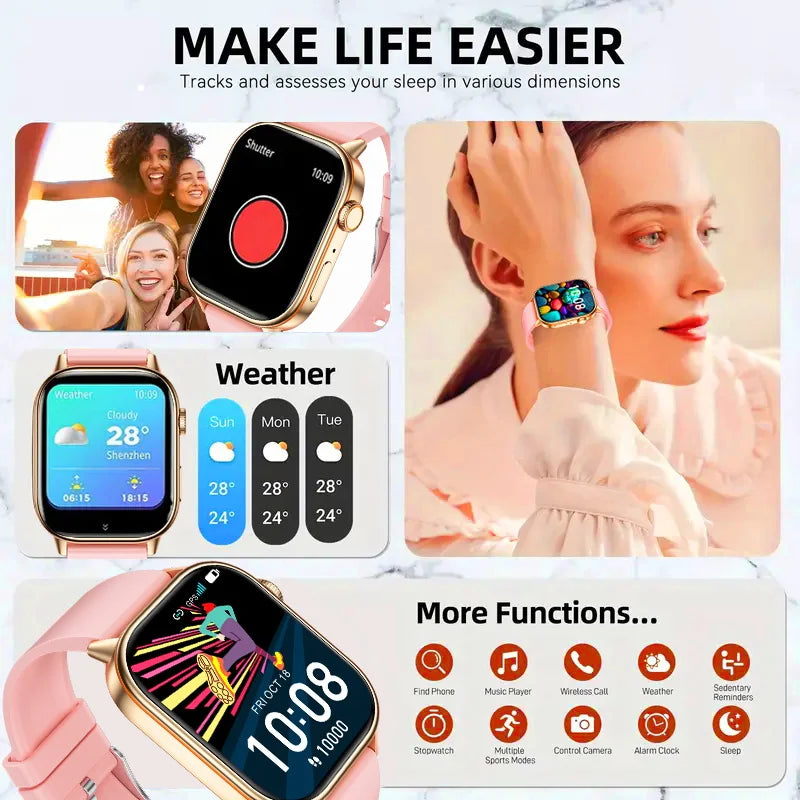 Smartwatch GPS 2.01 Inch AMOLED Display IP68 Waterproof Fitness Tracker for Active Living Fall 2025