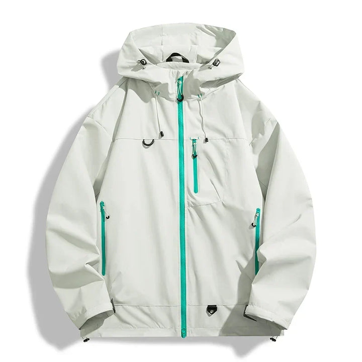 Waterproof Unisex Windbreaker - Hooded Single-Layer, Hiking