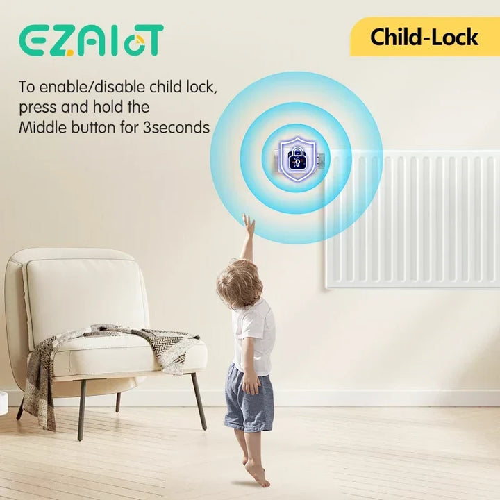 Smart WiFi Thermostatic Radiator Valve – App Control and Voice Assist, Alexa and Google Home 4-Pack Fall 2025