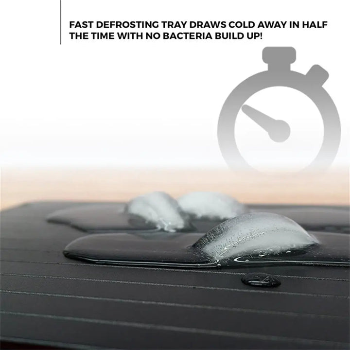 Fast Defrosting Aluminum Tray With Brush Thaw Board