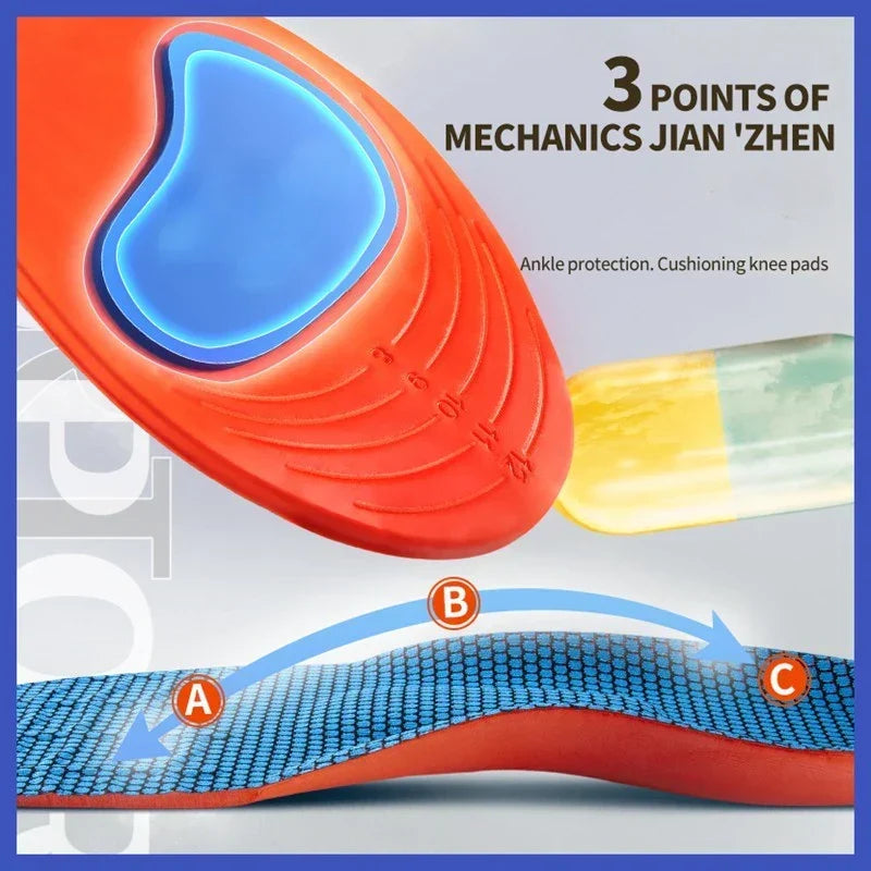 Orthotic Insoles Silicone For Shoes Arch Support Insole With Shock Absorption Plantar Fasciitis Relief Fall 2025