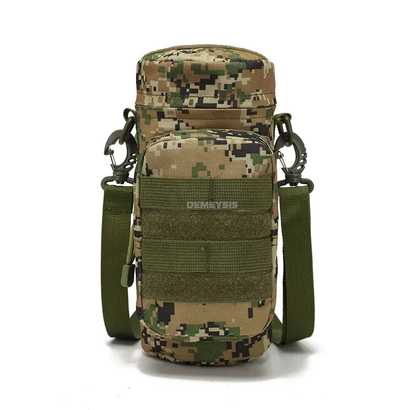Water Bottle Pouch Waist Bag Tactical MOLLE 1L Capacity Hiking Camping Fall 2025