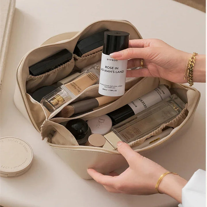 Large Travel Cosmetic Bag For Women - High-Capacity Makeup Organizer Pouch