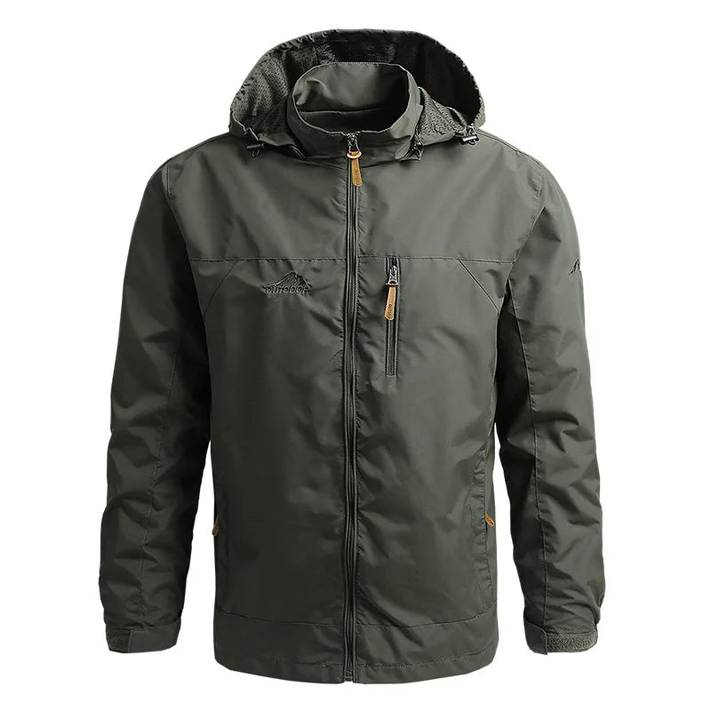 Waterproof Mens Tactical Jacket - Hooded, Lightweight