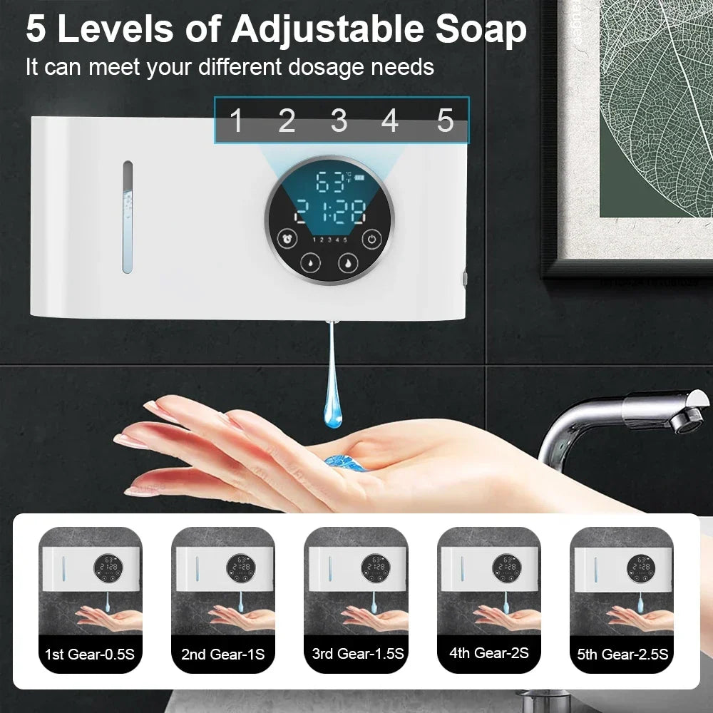 Automatic Soap Dispenser Touchless Sensor 500ml LED Screen