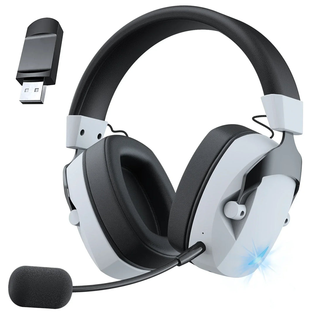 Wireless Gaming Headset Detachable Mic Multi Mode Comfort