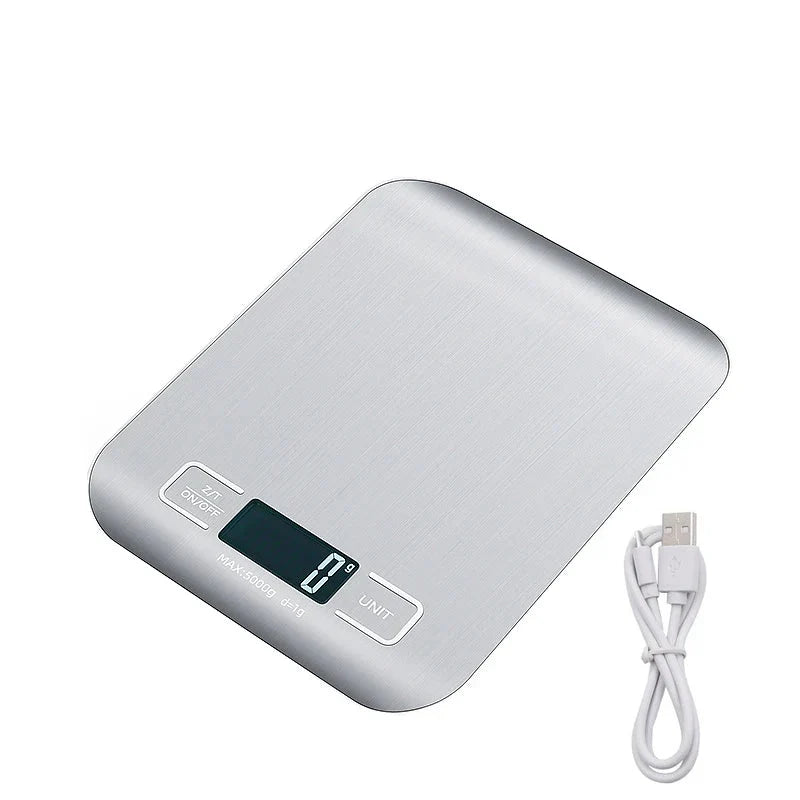 Digital Kitchen Scale Stainless Steel LCD Baking Scale