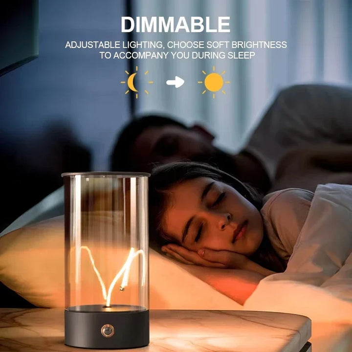 Cordless LED Table Lamp - Rechargeable Magnetic Design, Touch Sensor, Dimmable for Bedroom