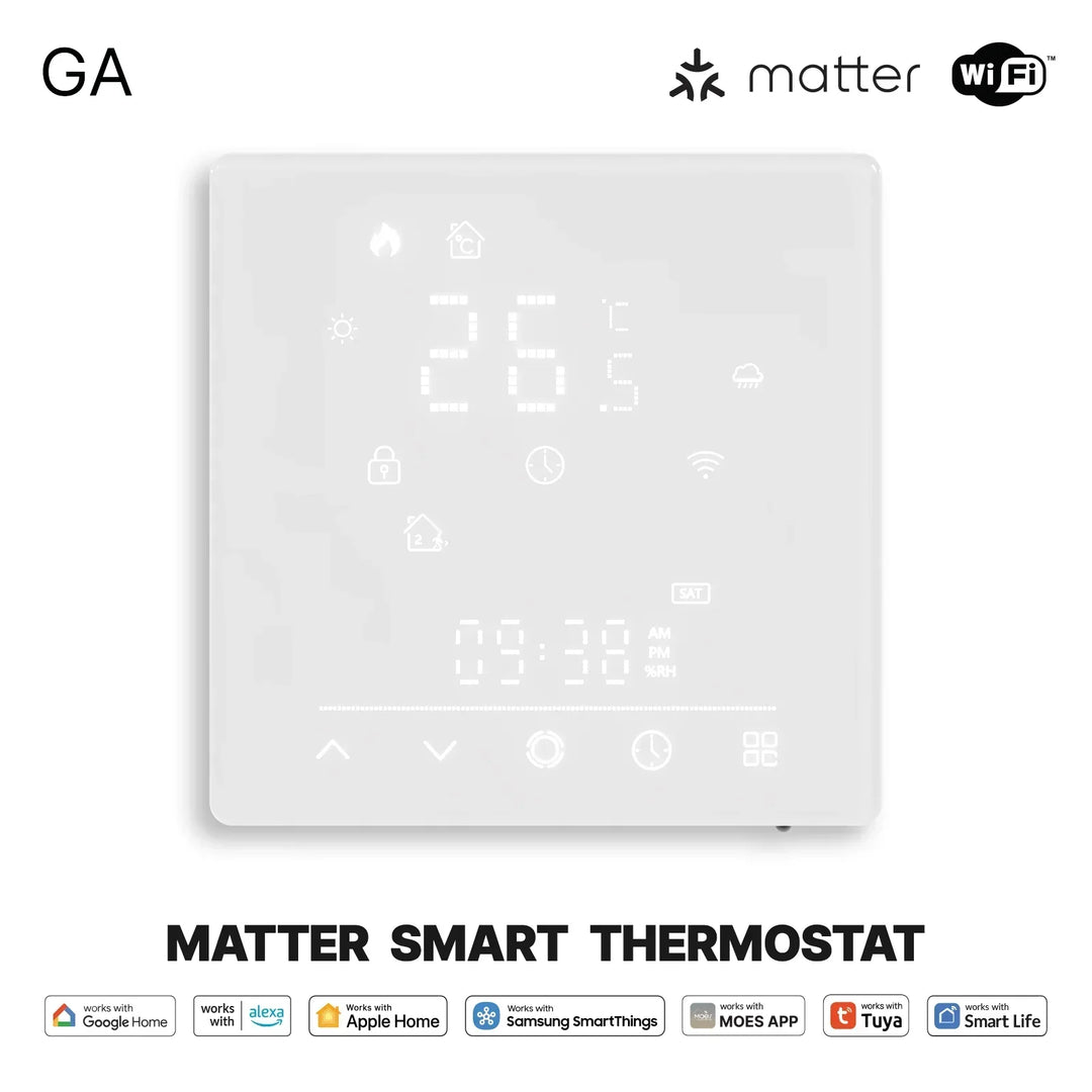 Smart Thermostat Matter WiFi Temperature Controller For Water Boiler Fall 2025 Energy Saving