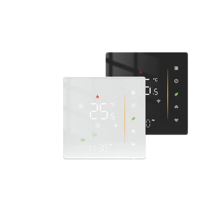 ZigBee Thermostat Wall Mounted Glass Panel Hub Compatible Fall 2025 Energy Saving